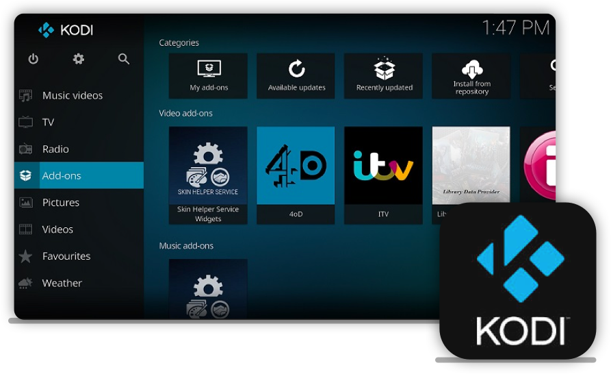 kodi with ipinator vpn