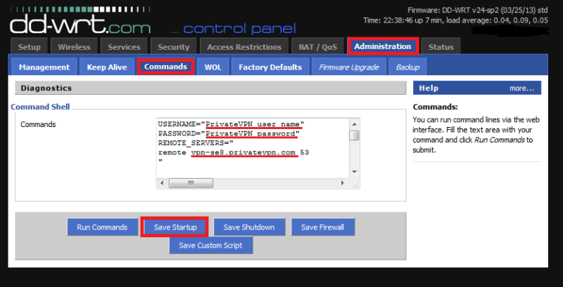 Download PrivateVPN DD-WRT OpenVPN script