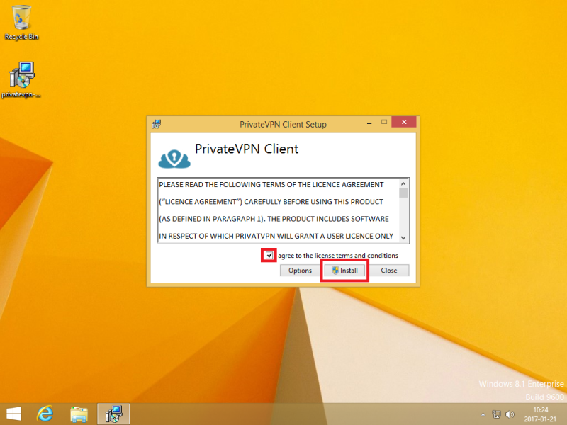 Setting Up PrivateVPN APP on Your Windows 8.1 device