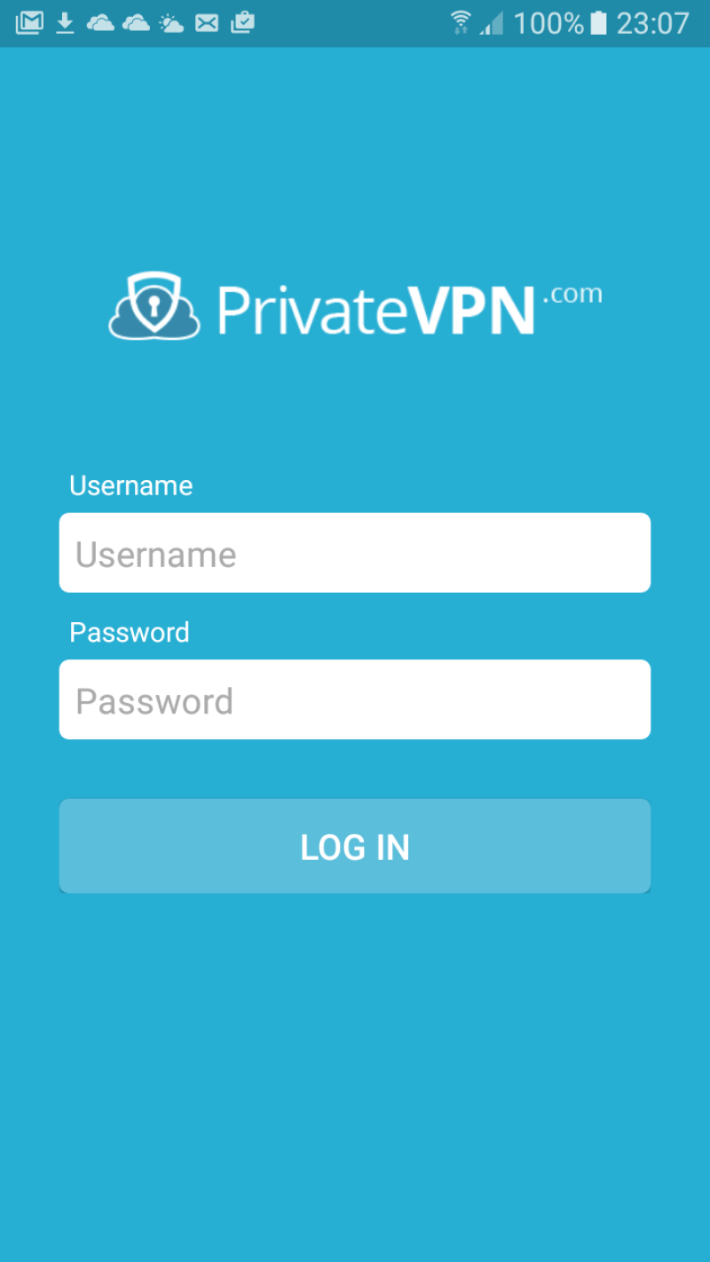 Login With PrivateVPN Username and Password
