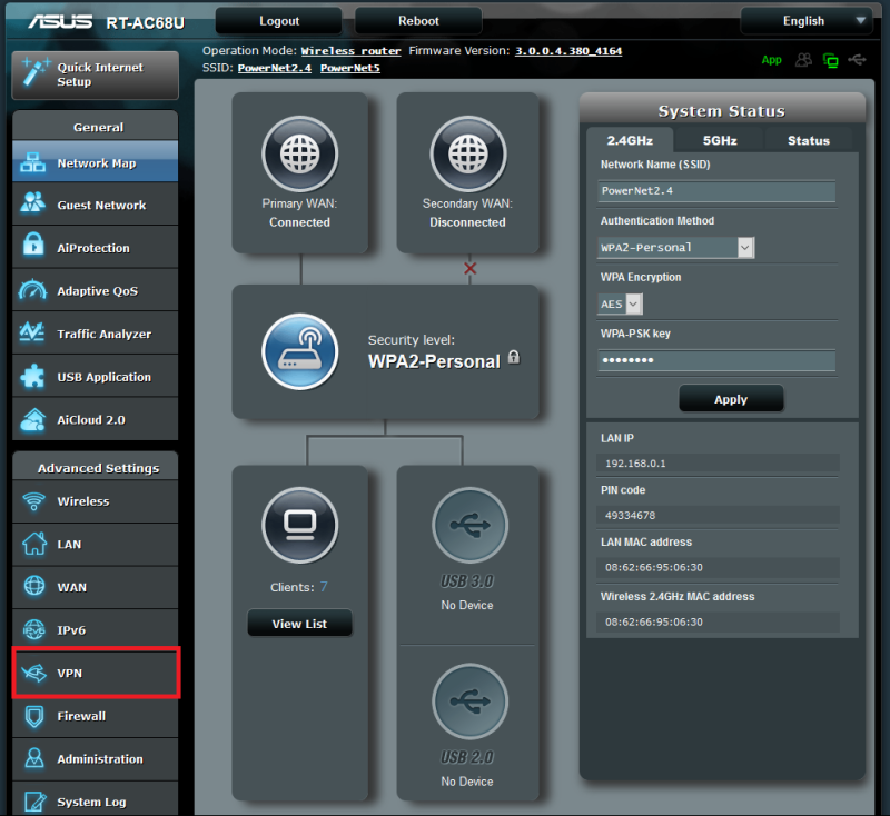 Setting Up PrivateVPN L2TP connection On ASUS RT routers