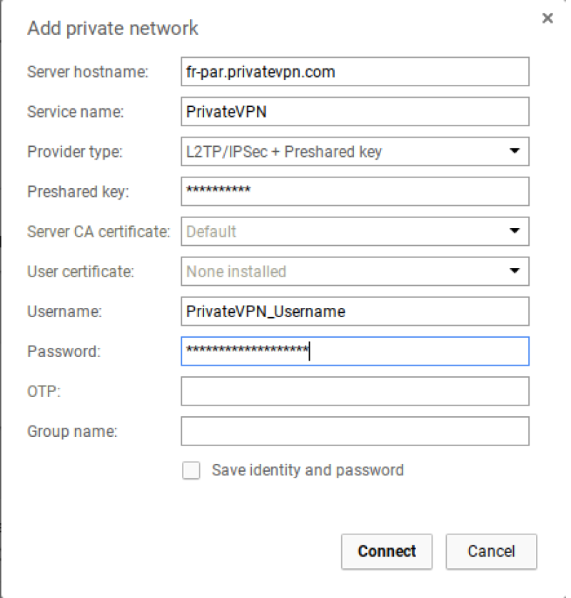 Add private network