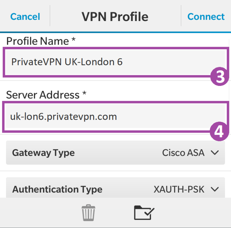 New VPN Profile