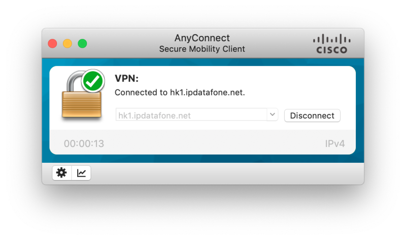 AnyConnect VPN Connected