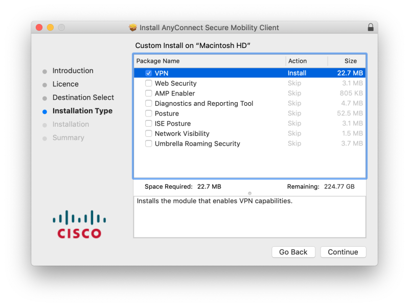 cisco anyconnect secure mobility client vpn